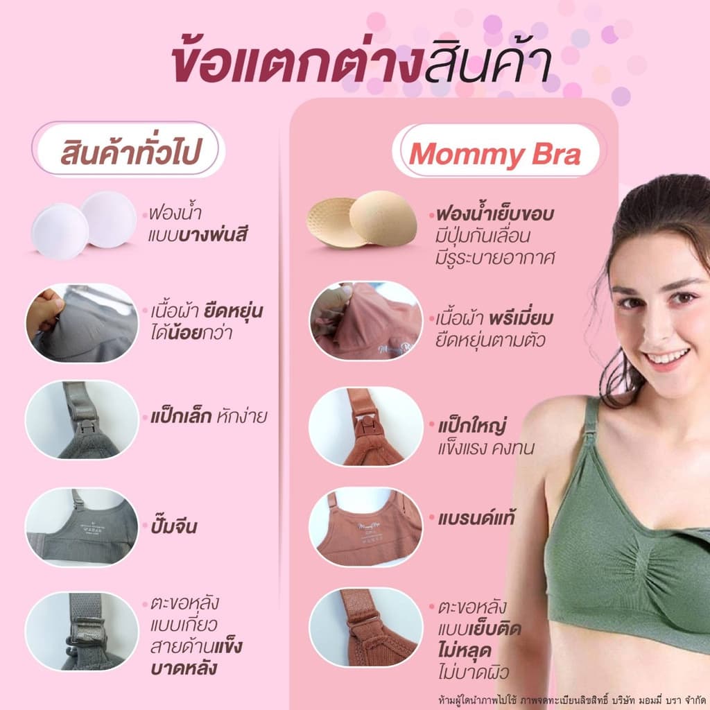 ในไทยเสื้อในให้นม ปั๊มนมได้ เกรดPremium คุณภาพดีที่สุดมีเก็บเงินปลายทาง ) รูปที่ 3