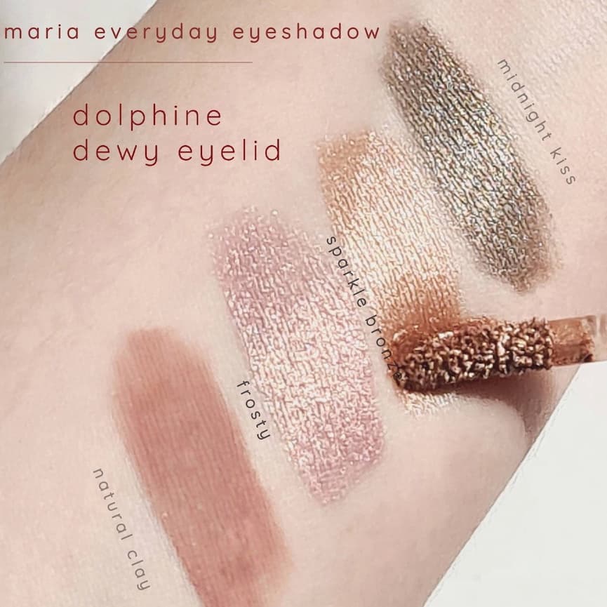 Maria Eyeshadow ครีมอายแชโดว์ เกลี่ยง่าย สีชัด กันน้ำ ติดทน ไม่แสบตา ไม่มีแอลกอฮอล์ talc ผิวแพ้ง่าย รูปที่ 9