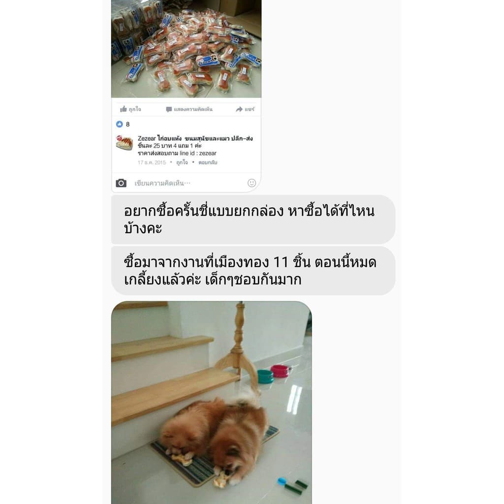 Dogfin ไก่พันปลาเส้น 5 แพ็คใหญ่ แถมบิสกิต รูปที่ 5