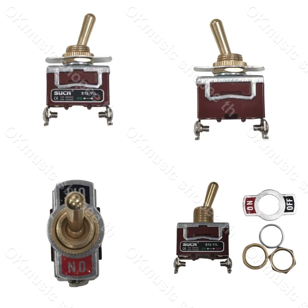 1 ชิ้น สวิทช์สลับ สีส้ม e-ten1021 2-pin on-off 15A 250V / สวิตซ์ mts - 102 spdt 6A 125VAC/3Aa 250VAC รูปที่ 4