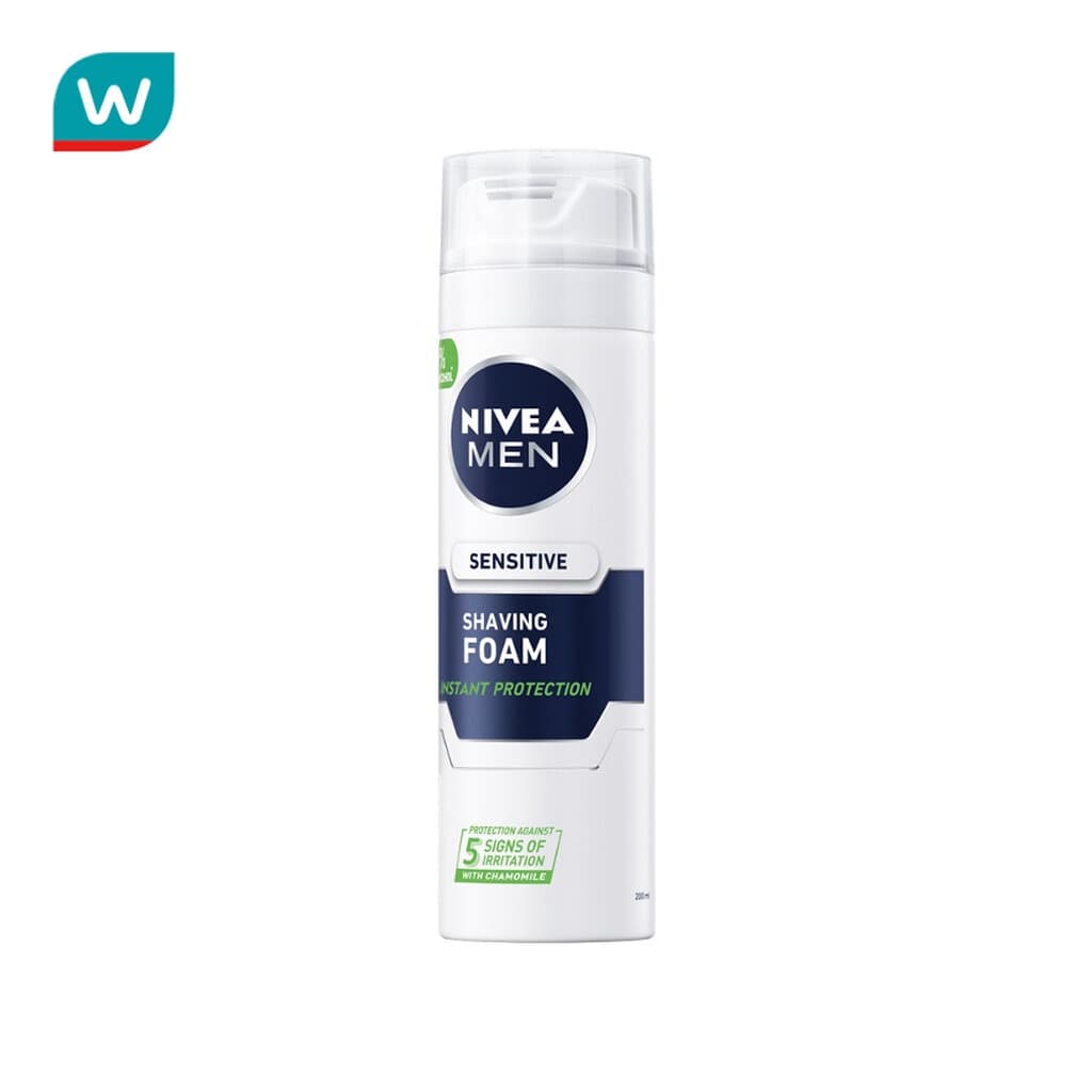 Nivea นีเวีย ฟอร์ เมน เซนซิทีพ เชฟวิ่ง โฟม 200 มล. โฟมโกนหนวด รูปที่ 2