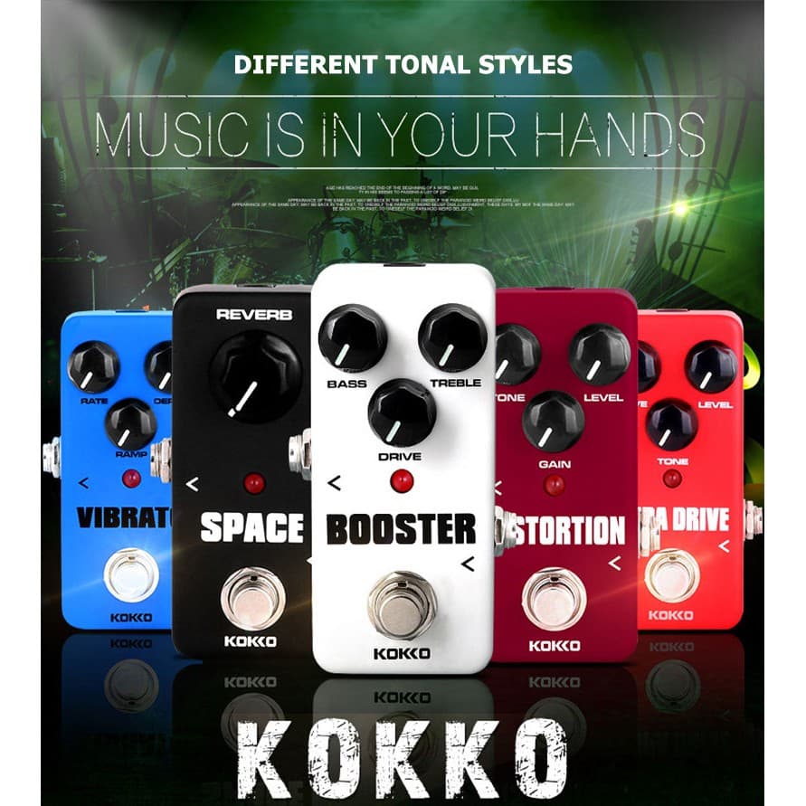 KOKKO FOD3 Overdrive เอ็ฟเฟ็กต์กีตาร์ไฟฟ้าเหยียบ โอเวอร์ไดรฟ์ 9V กีต้าร์มินิผลแป้นเหยียบกีตาร์อุปกรณ์เสริม MINI Effects รูปที่ 4