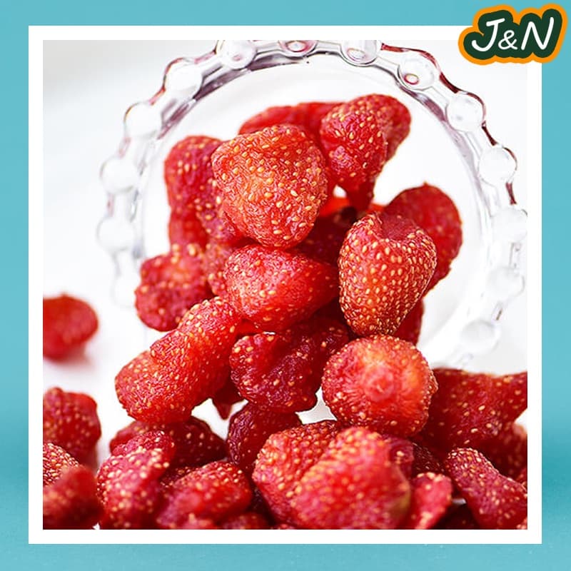 สตอเบอรี่อบแห้ง สตอเบอรี่ ไม่มีน้ำตาล Dried Strawberry ผลไม้อบแห้ง 100g./500g. รูปที่ 5