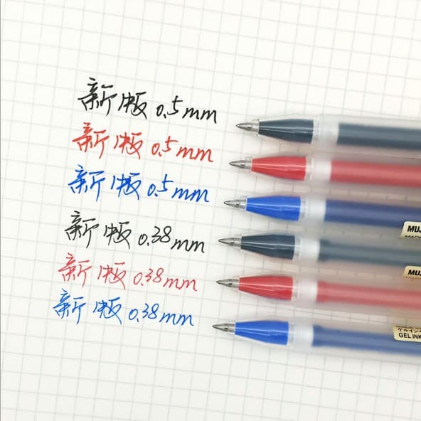 ปากกาเจลและไส้ สไตล์มูจิ ขนาด 0.38 และ 0.5 มม. รูปที่ 8