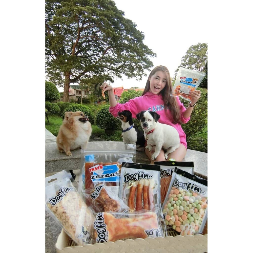 Dogfin ไก่พันปลาเส้น 5 แพ็คใหญ่ แถมบิสกิต รูปที่ 4