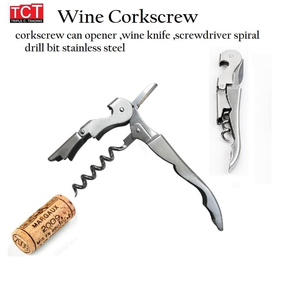 ที่เปิดขวด เปิดไวน์สแตนเลส อุปกรณ์เปิดขวด อย่างดี Bottle opener & wine opener รูปที่ 1