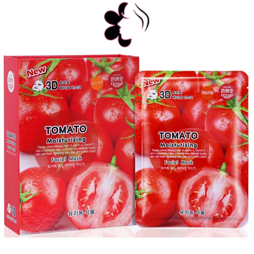 Belov East Skin 3D Tomato Facial Mask 38ml บีลอฟ อิส สกิน โทเมโท เฟเชี่ยล มาส์คหน้า มะเขือเทศ รูปที่ 1