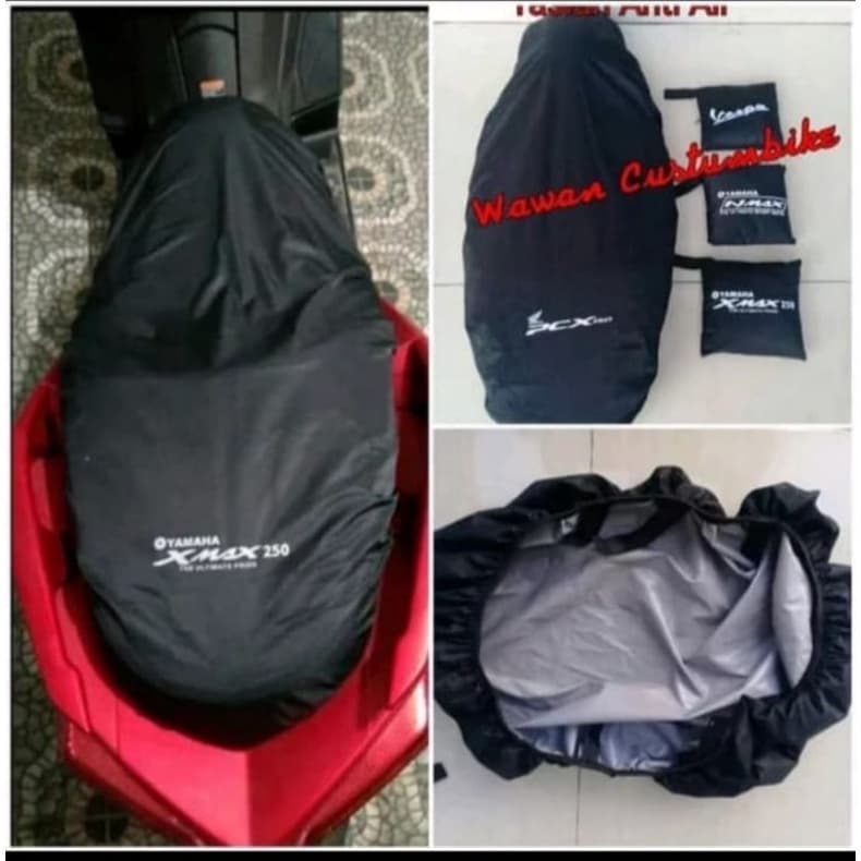 ผ้าคลุมเบาะมอเตอร์ไซค์ Xmax Nmax PCX Vespa และ Aerox ผ้าคลุมเบาะรถจักรยานยนต์กันน้ํา รูปที่ 1
