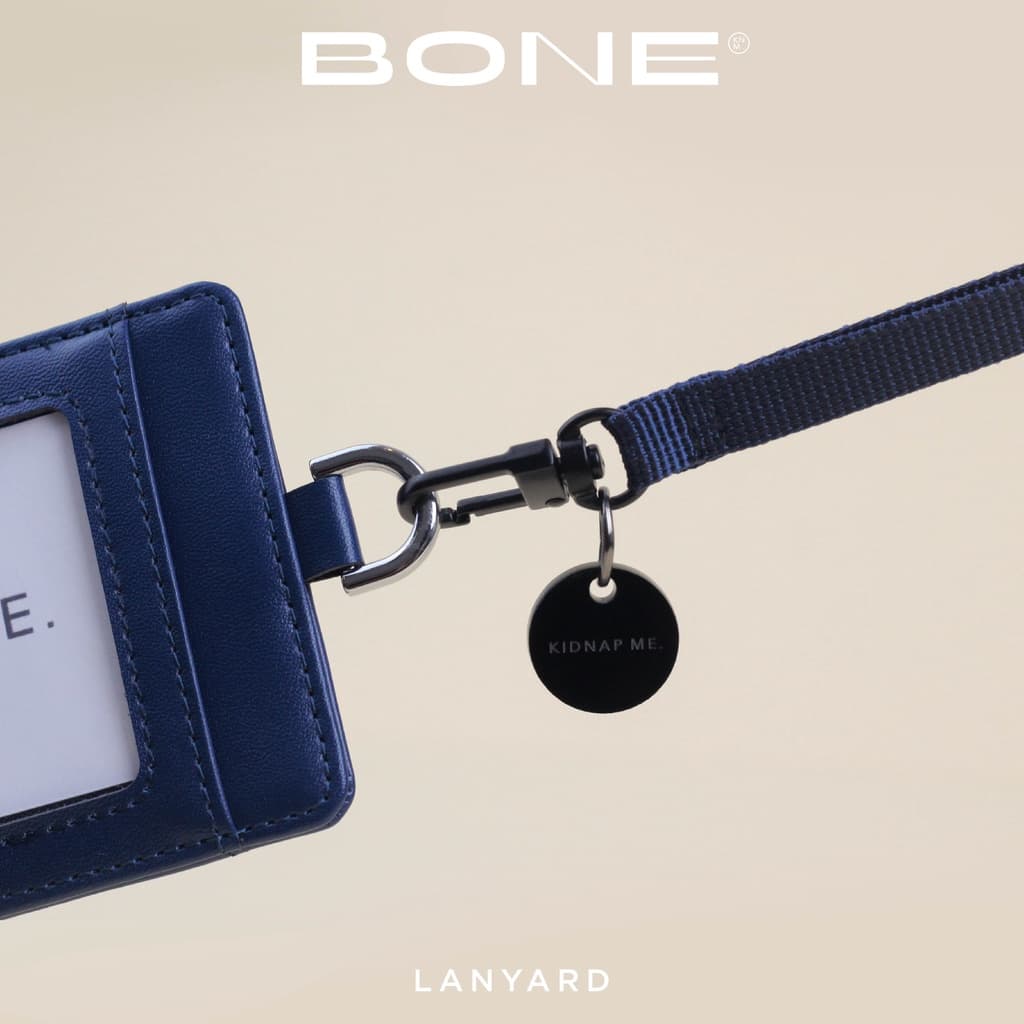 สายคล้องคอ ห้อยบัตรพนักงาน สายคล้องบัตร แบบน้ำหนักเบา สบาย BONE LANYARD KIDNAP ME. รูปที่ 2