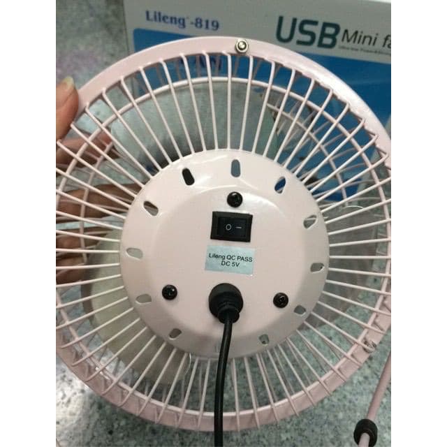พัดลม USB Lileng-826 พัดลมตั้งโต๊ะ 8 นิ้ว พัดลมพกพา ปรับหมุนเปลี่ยนได้ 360 องศา รูปที่ 6