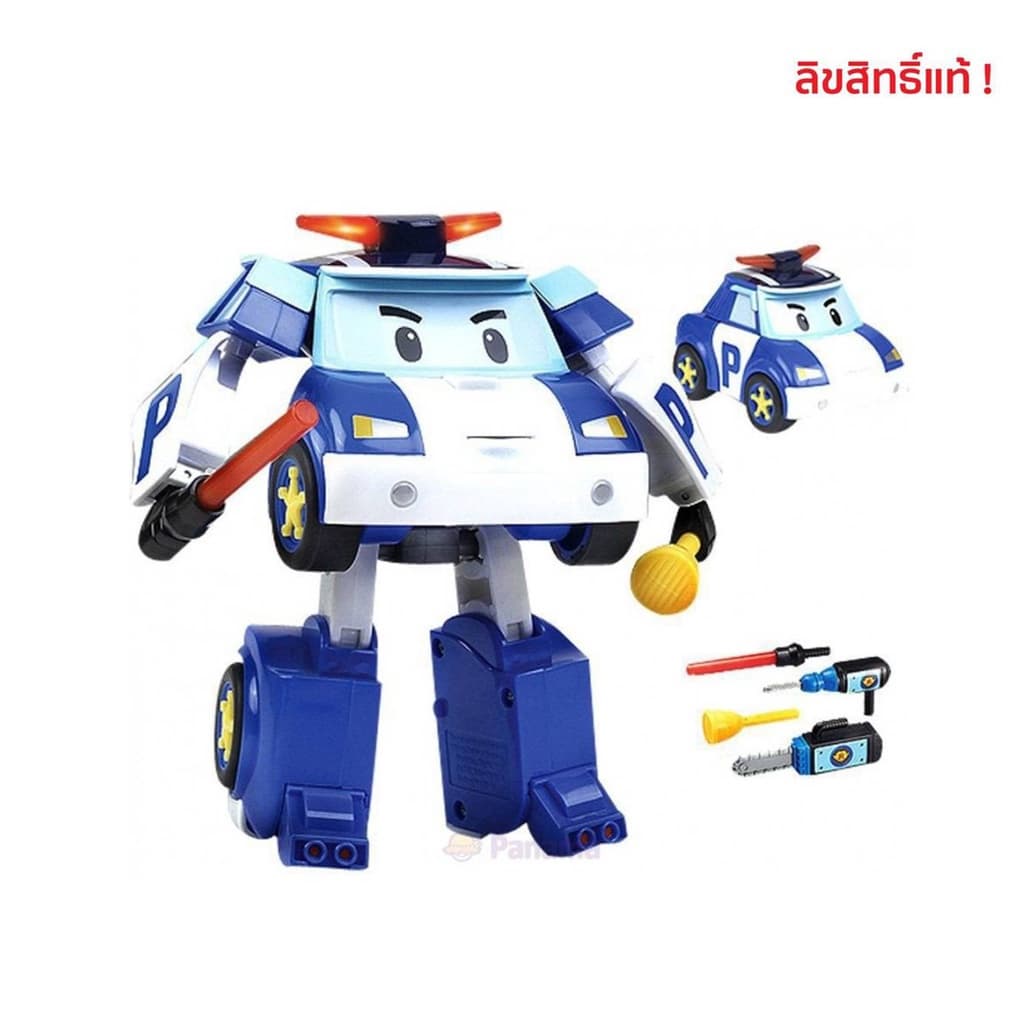 รถของเล่นแยกชิ้นส่วน แปลงร่างได้ เช่น รถตำรวจ รถดับเพลิง และหุ่นยนต์เสริมพัฒนาการสำหรับเด็ก รูปที่ 5