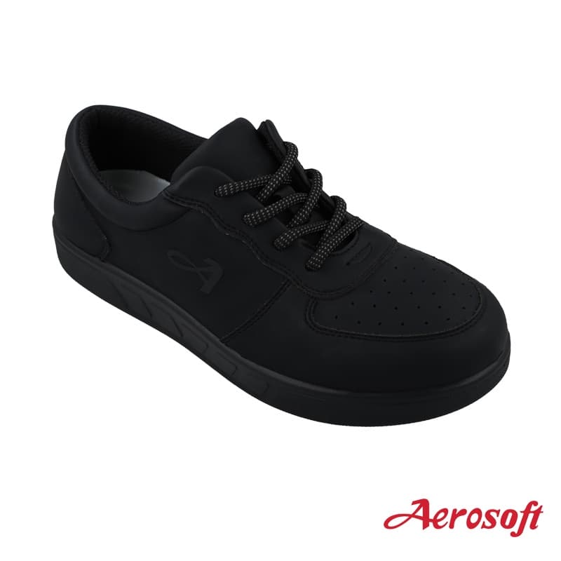 Aerosoft รองเท้าผ้าใบผู้หญิง ผู้ชาย เพื่อสุขภาพ ผ้าใบสีดำ รุ่น EURO D1 รูปที่ 5