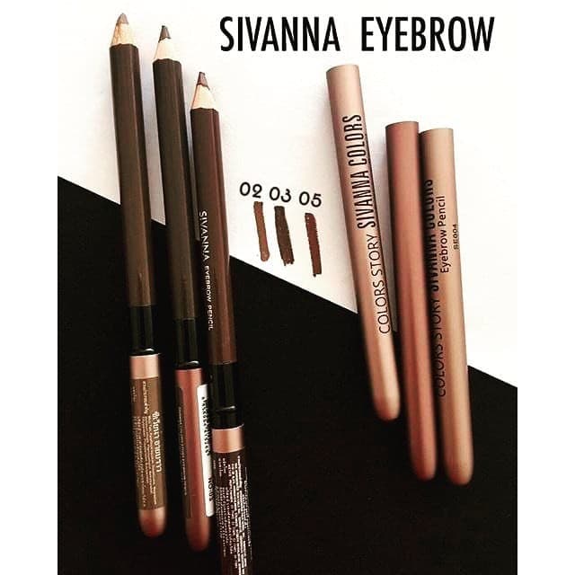 ของแท้·ส่งด่วน·ถูกSivanna Eyebrow Pencil #ES004 : ซิวานน่า ดินสอเขียนคิ้ว x 6 ชิ้น dayse รูปที่ 4