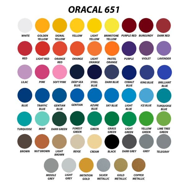 OS สติ๊กเกอร์ ORACAL651 ขนาดเล็ก ใช้ติดรถ แต่งลาย กันรอย ติดแน่น ลอกไม่ทิ้งกาว ทนแดด ทนฝน รูปที่ 2