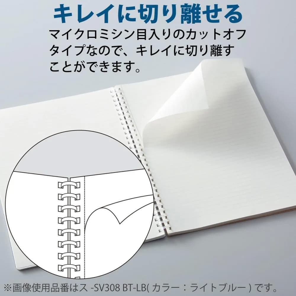 Kokuyo Campus Soft Ring สมุดสันนิ่ม สมุดโน้ตสันห่วง ขนาด A5 B5 กระดาษมีเส้น คุณภาพดี เขียนลื่นมากๆ ฉีกง่าย ใช้สะดวก รูปที่ 6