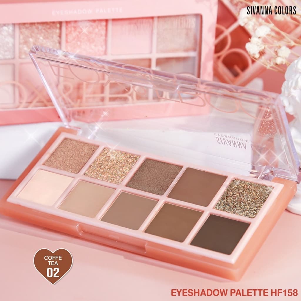 HF158 SIVANNA COLORS EYESHADOW PALETTE ซีเวนน่า อายแชโดว์ พาเลทท์ 11กรัม รูปที่ 4