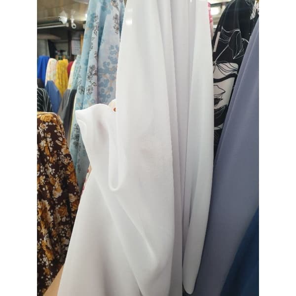 มีส่งด่วนทันที ผ้าเมตร ชีฟอง เนื้อทราย เกรด เอ a ตัดเดรส เสื้อ ผ้าคลุมผม หน้ากว้าง 60 นิ้ว รูปที่ 3