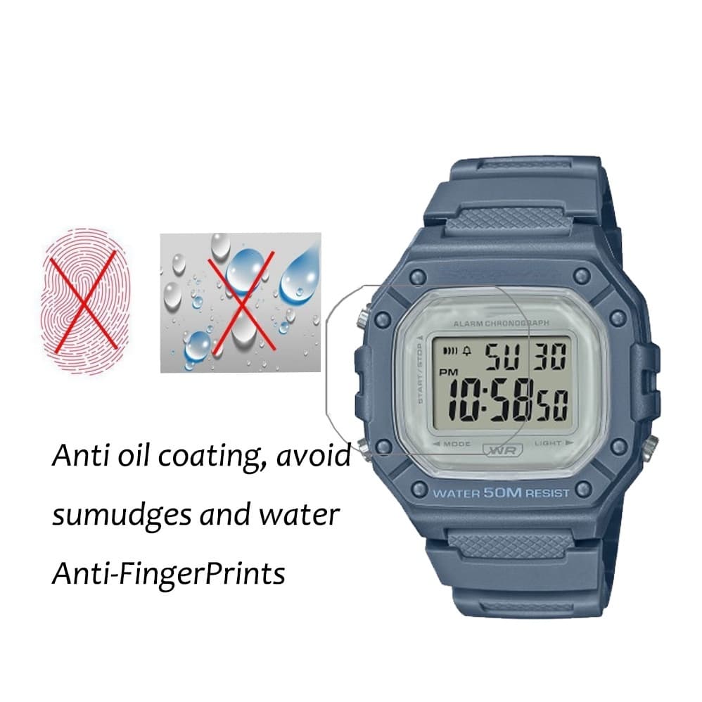 Yifilm ฟิล์มกันรอย PET กันระเบิด สําหรับสมาร์ทวอทช์ Casio Watch W-218h F-108 AE1200 1000 1300 3 ชิ้น รูปที่ 5