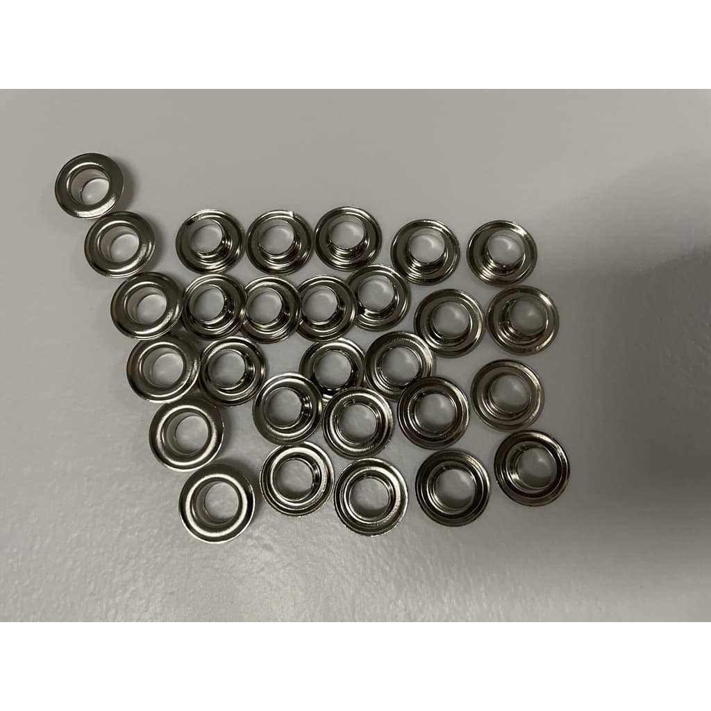 ตาไก่เส้นผ่านศูนย์กลางภายใน10 มม 10mm DK3 Gromets Silver 4# -automatic Grommet Machine100pcs/bag รูปที่ 2