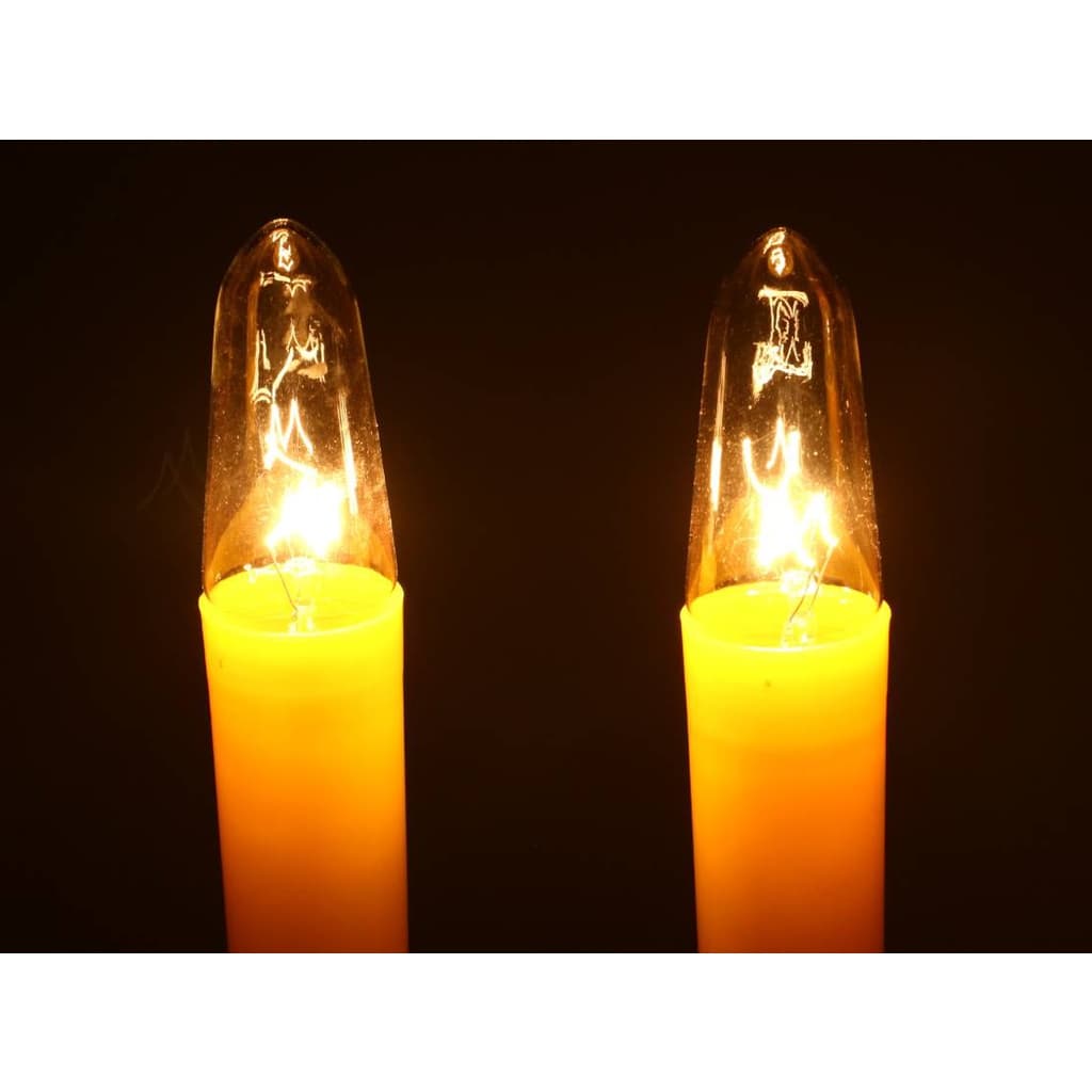Superlamp ชุด เชิงเทียน ไฟฟ้า ขั้วเขี้ยว B15 พร้อม เทียน ยาว เหลือง 15W 220V รูปที่ 3