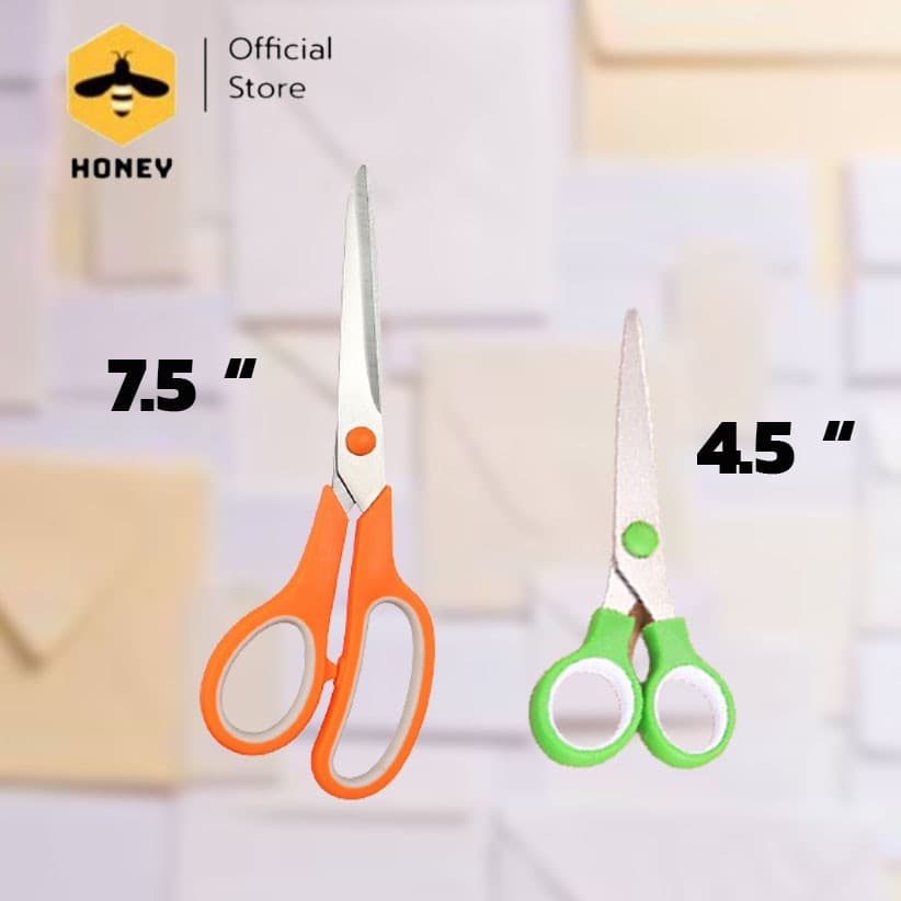 Kudzun กรรไกร เอนกประสงค์ แพ๊ค 2 ชิ้น honey รูปที่ 2