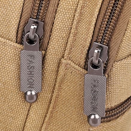 กระเป๋าคาดอก ผ้าแคนวาส มี5ช่องหลายซิป ผ้าหนาใบใหญ่ bagdance รูปที่ 8
