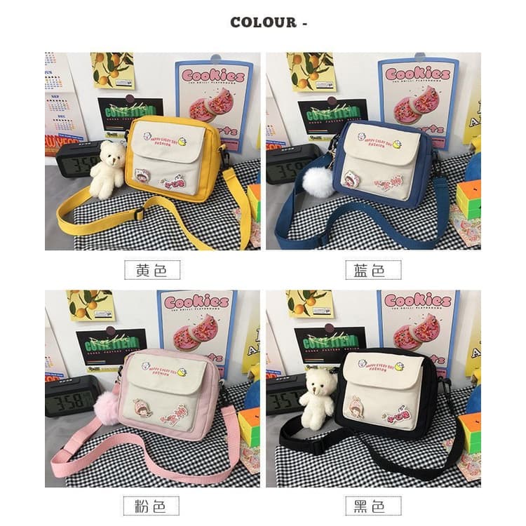 ใส่ SPC115BAG ลด 15.-ขั้นต่ำ 150.- กระเป๋าสะพายข้าง ทรูโทนน่ารัก ใบเล็กระเป๋าผู้หญิง ผู้ชาย สามารถใช้ได้ CC-225 รูปที่ 2