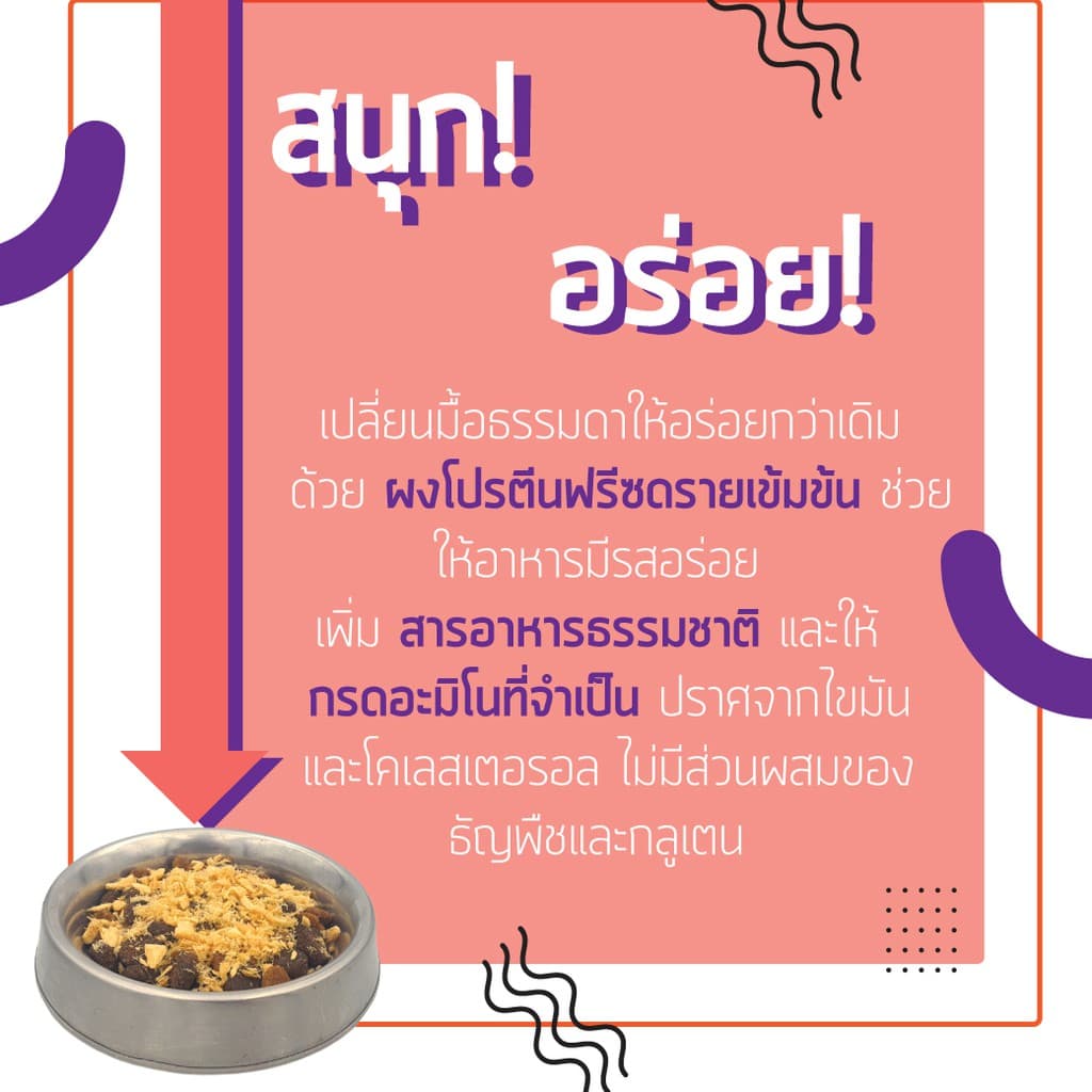 เคลลี่แอนด์โค ผงโปรตีน โรยอาหาร สูตรปลาแซลมอน สำหรับแมว เบื่ออาหารง่าย ช่วยให้ขนนุ่มสวย ขนาด 50 กรัม รูปที่ 5