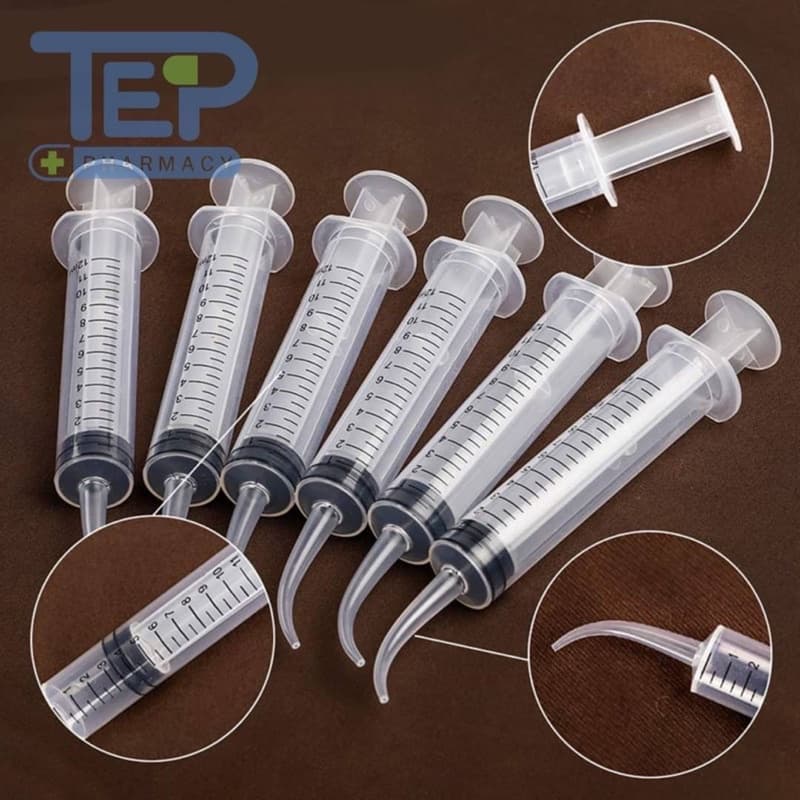 ถูกที่สุดไซริงค์ปลายโค้ง ไซริงค์กำจัดนิ่วทอนซิล ลดกลิ่นปาก Dental irrigation syringe 12ml หลอดฉีดน้ำ รูปที่ 9