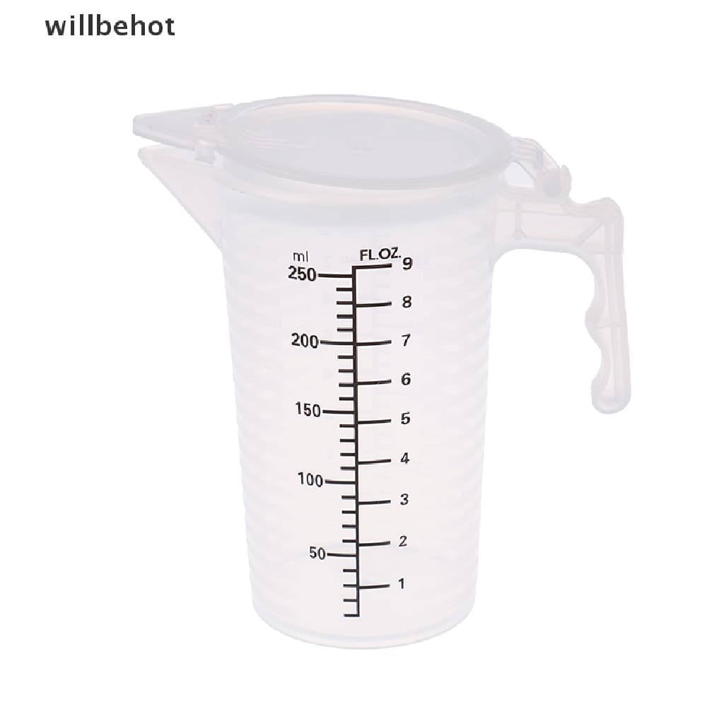 Willbehot ถ้วยตวงใส 100/250/500 ml. พร้อมผ้าคลุมอย่างดีสําหรับทําเบเกอรี่ รูปที่ 3