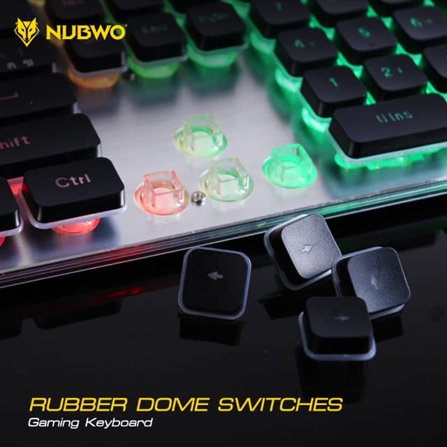 คีย์บอร์ดเกมมิ่ง NUBWO NK32 คีย์บอร์ด เกมมิ่ง Rubber Dome Switch FORTUNE ประกันศูนย์ 1 ปี รูปที่ 6