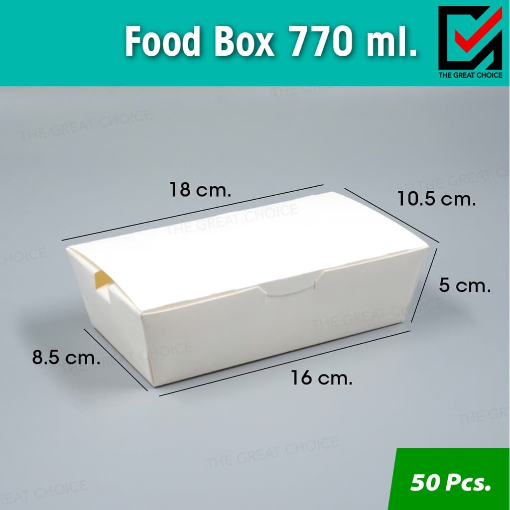 กล่อง TAKE AWAY ใส่อาหาร 770 มล. Food Box 770 ml. รูปที่ 2