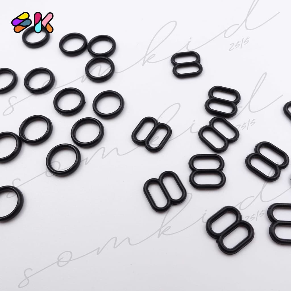 somkid ห่วงสำหรับทำสายเสื้อใน ห่วงปรับเสื้อใน สำหรับทำสายใน8mm/10mm/12mm มี3สีขาว,ดำและใส รูปที่ 7