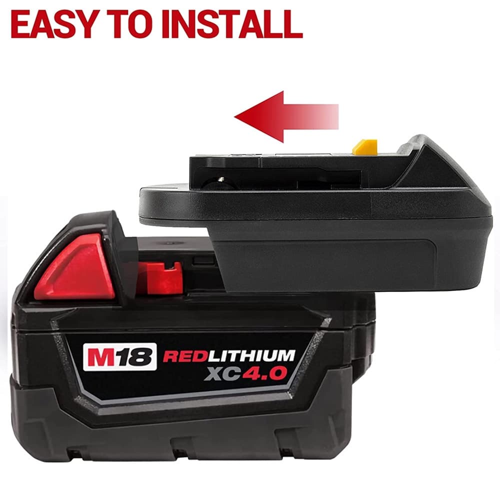 MIL18DL อะแดปเตอร์แบตเตอรี่สําหรับ Milwaukee M18 18V Li-Ion แบตเตอรี่แปลงสําหรับ Dewalt 18V 20V Li-Ion แบตเตอรี่เครื่องมือ รูปที่ 4