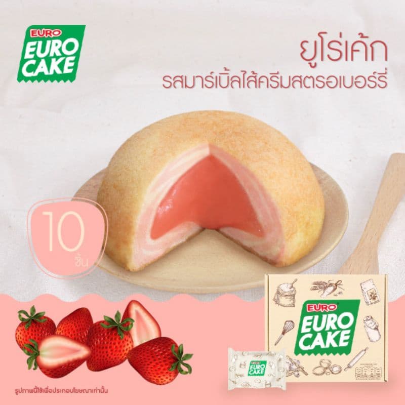EURO CAKE ยูโร่เค้ก Belgian Chocolate 30g กล่องละ 10 ชิ้น รูปที่ 6