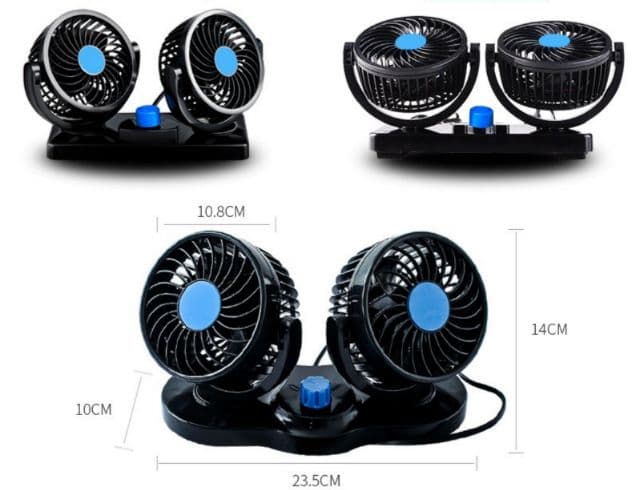 พัดลม ติดรถยนต์ องศารุ่น​12V/24 V 4.5/ 5 /5.5/6.5นิ้ว​ รูปที่ 4