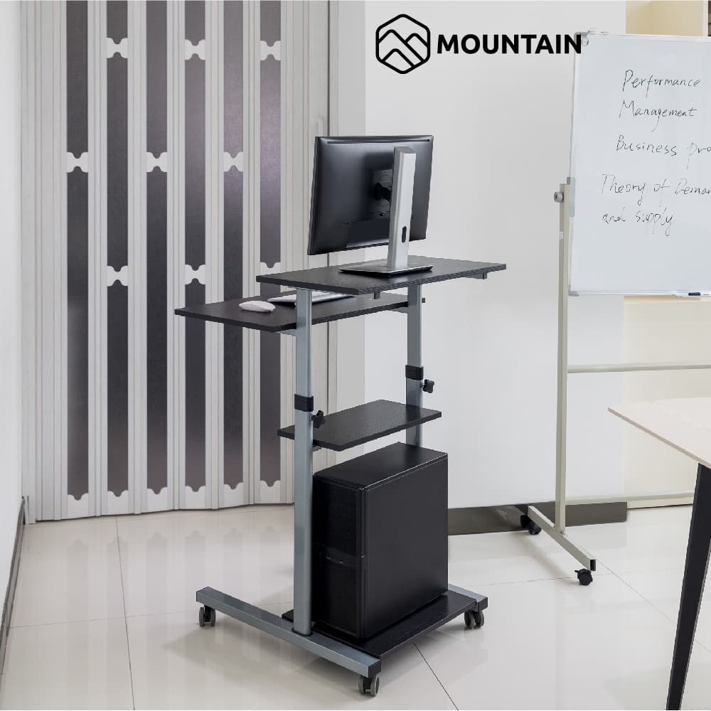 โต๊ะคอมพิวเตอร์ โต๊ะทำงาน พร้อมที่วางคีย์บอร์ด-ซีพียู MOUNTAIN ERGONOMIC รุ่น ERGO-400 รูปที่ 4