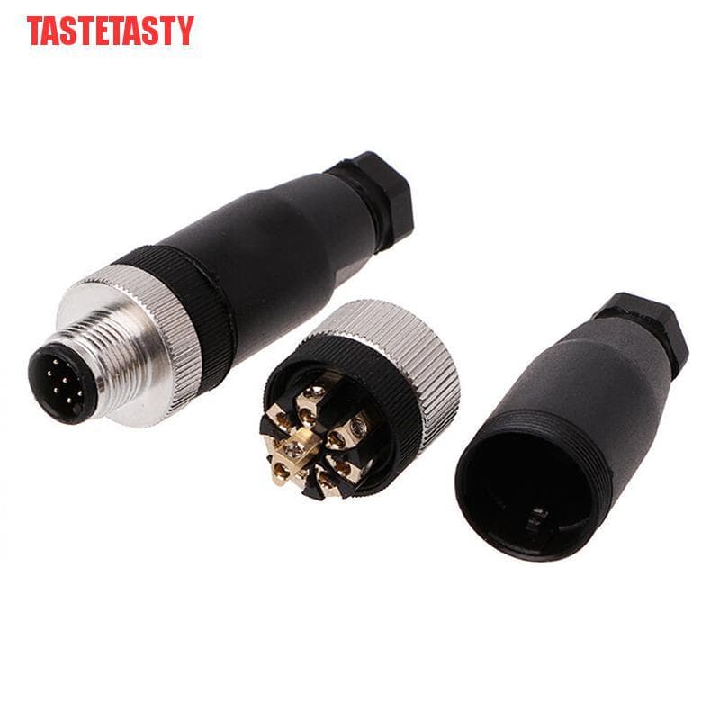 Tastetasty Sensor Connector M12 3 4 5 Pin ชายหญิงมุมขวา 1 ชิ้น รูปที่ 9