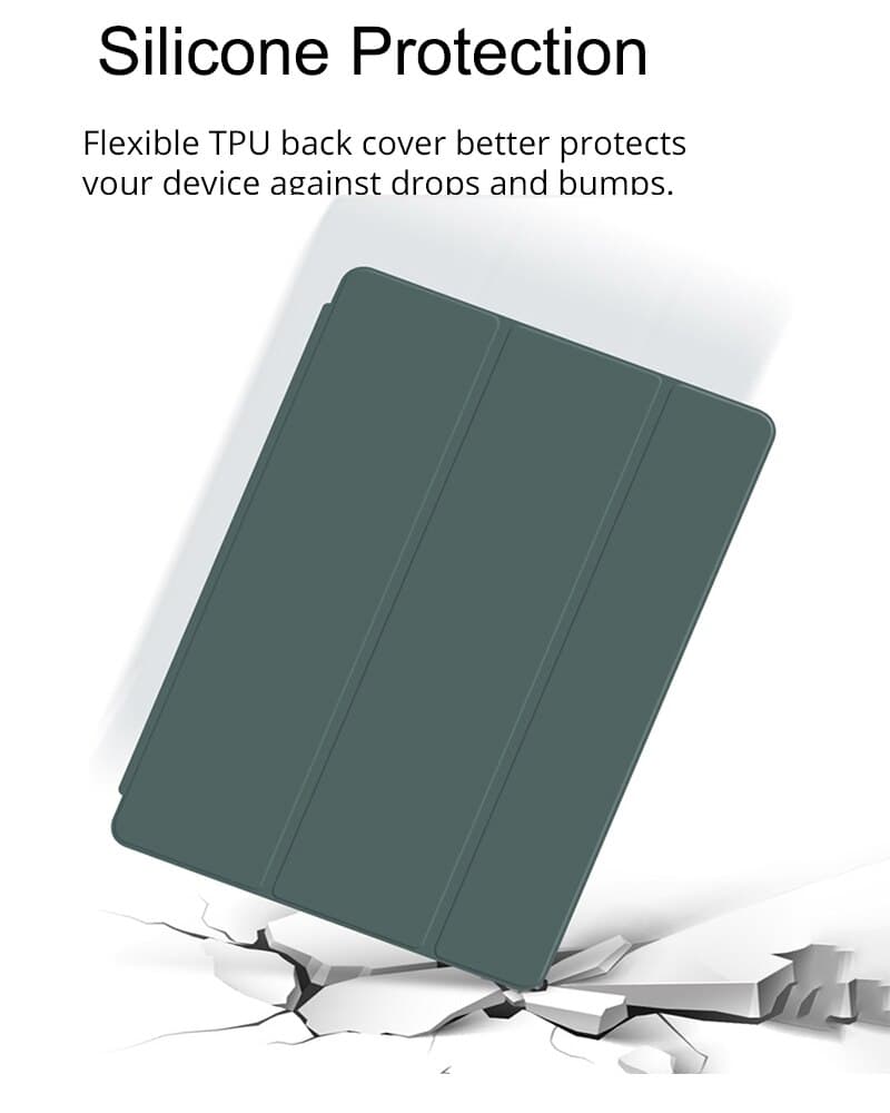 กรณี Huawei MatePad T10s 10.1" AGS3-L09/AGS3-W09 2022 Folding Stand Cover for Huawei T10 9.7" AGR-L09/W09 กรณีซิลิโคนที่ยืดหยุ่นนุ่ม TPU รูปที่ 5