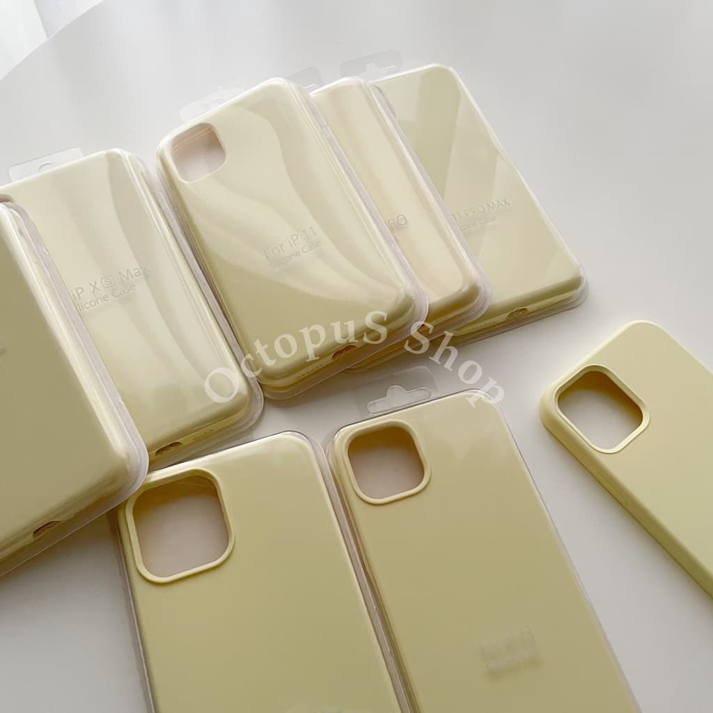 เคสซิลิโคนสีล้วน เคสไม่มีโลโก้ เคสบุกำมะหยี่ ลบรอยปากกาได้ *** 7-17promax*** รูปที่ 3