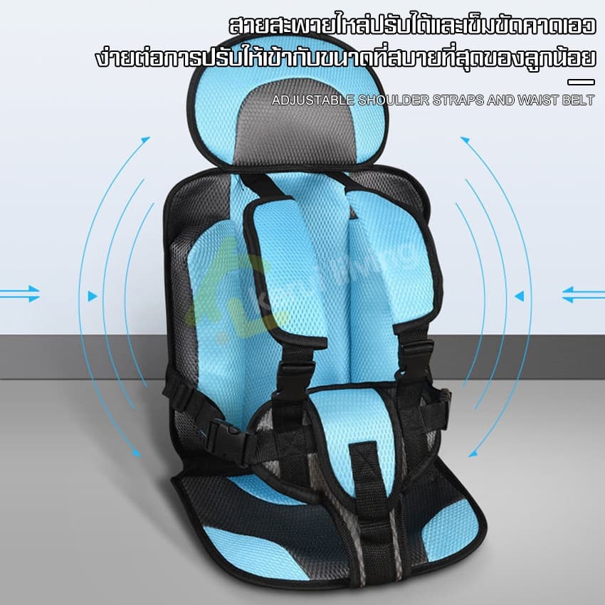 Softkiss คาร์ซีท Car seat เบาะนั่งนิรภัยสำหรับเด็ก เบาะคาร์ซีท คาซีทเด็ก มี 2 ขนาด คาร์ซีทพกพา เบาะเด็ก พับเก็บได้ รูปที่ 5