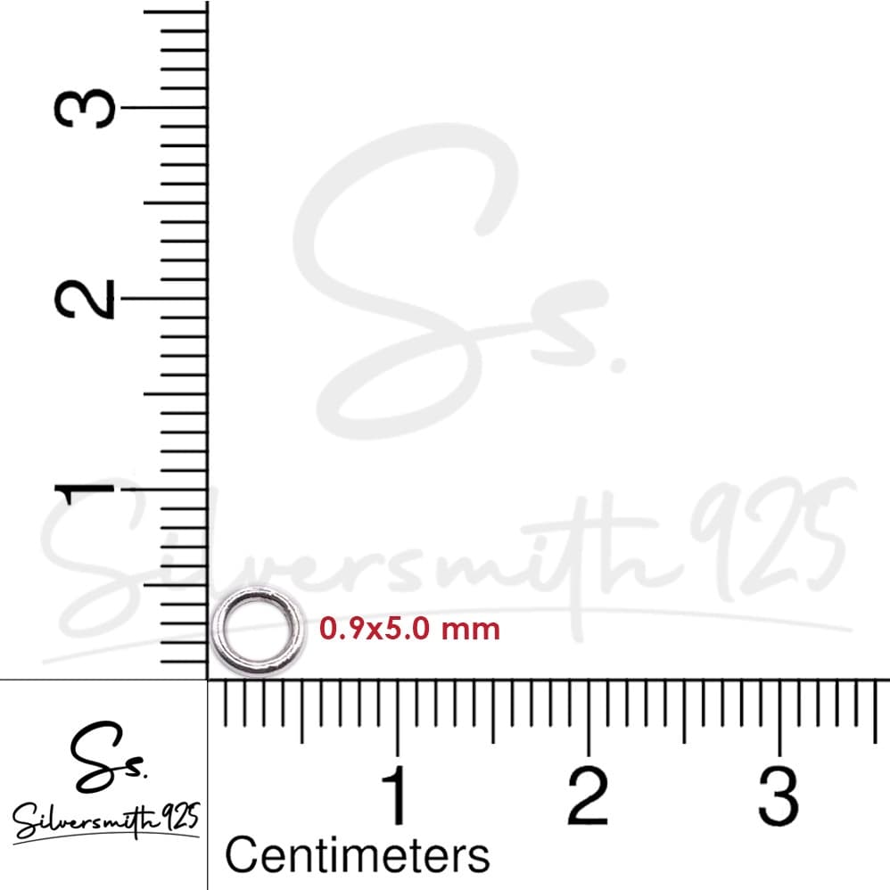 ห่วงปิด เงินแท้92.5% ห่วงเงิน ขนาด 4.0-10.5 มิล ห่วงเครื่องประดับ รูปที่ 5