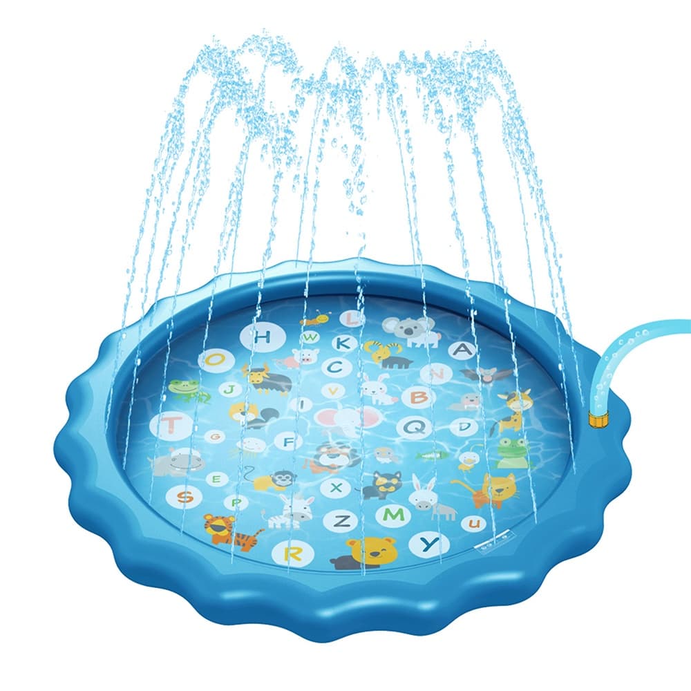 สระน้ำพุ 170cm สระน้ำพุเด็ก ของเล่นน้ำ ถาดน้ำพุเด็ก สระน้ำพุ Sprinklers Pad for Kids รูปที่ 9