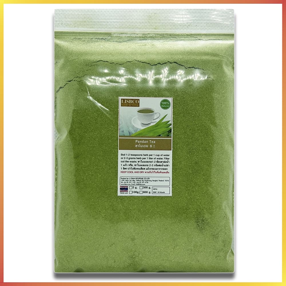 ใบเตยบด 600 กรัม ชาสมุนไพร ชาใบเตย 100% Pandan Powder 600 g Herbal Drink Grade AA+ ใบเตยแห้งแบบผง รูปที่ 6