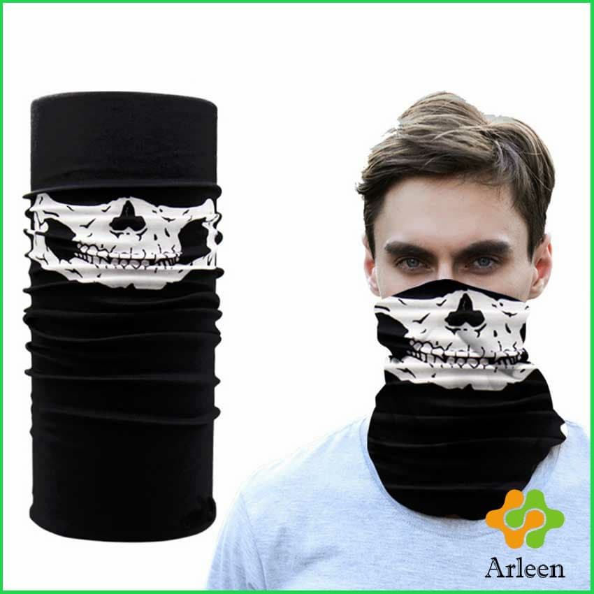 Arleen ผ้าบัฟกันฝุ่น โพกหัว ผ้าปิดหน้า กันแดด เลือกลายได้ แดด UV Magic turban รูปที่ 3