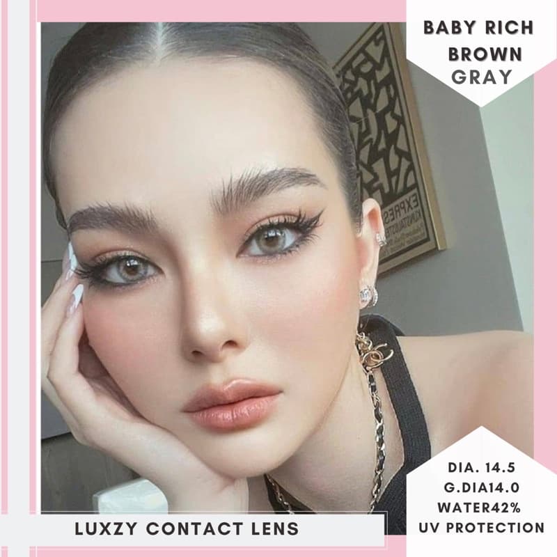 Baby rich Gray/Brown ค่าสายตา 0.00-1000 รูปที่ 2