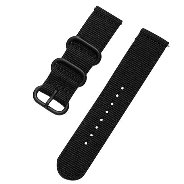 สายนาฬิกาข้อมือผ้าไนลонสไตล์คลาสสิก สําหรับ Samsung Galaxy 46 มม. Gear S3 Amazfit Bip S ขนาด 18/20/22/24 มม. รูปที่ 8