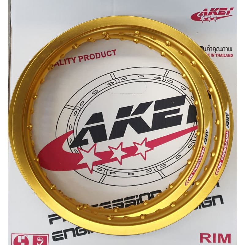วงล้อ AKEI ขอบ 14 ขนาด 1.60×14, 1.40×14,1.85×14 ของแท้ เกรดพรีเมี่ยม ล้อหนา สีสวย แข็งแรง สำหรับรถออโตเมติก รูปที่ 1