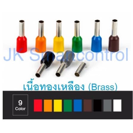 E10-12 หางปลาเข็ม คอร์ดเอ็น ขนาด 10.0 ตร.มม. ทองแดง/ทองเหลือง (Cord End terminal Size : 10.0 sq.mm. Copper/Brass) รูปที่ 3