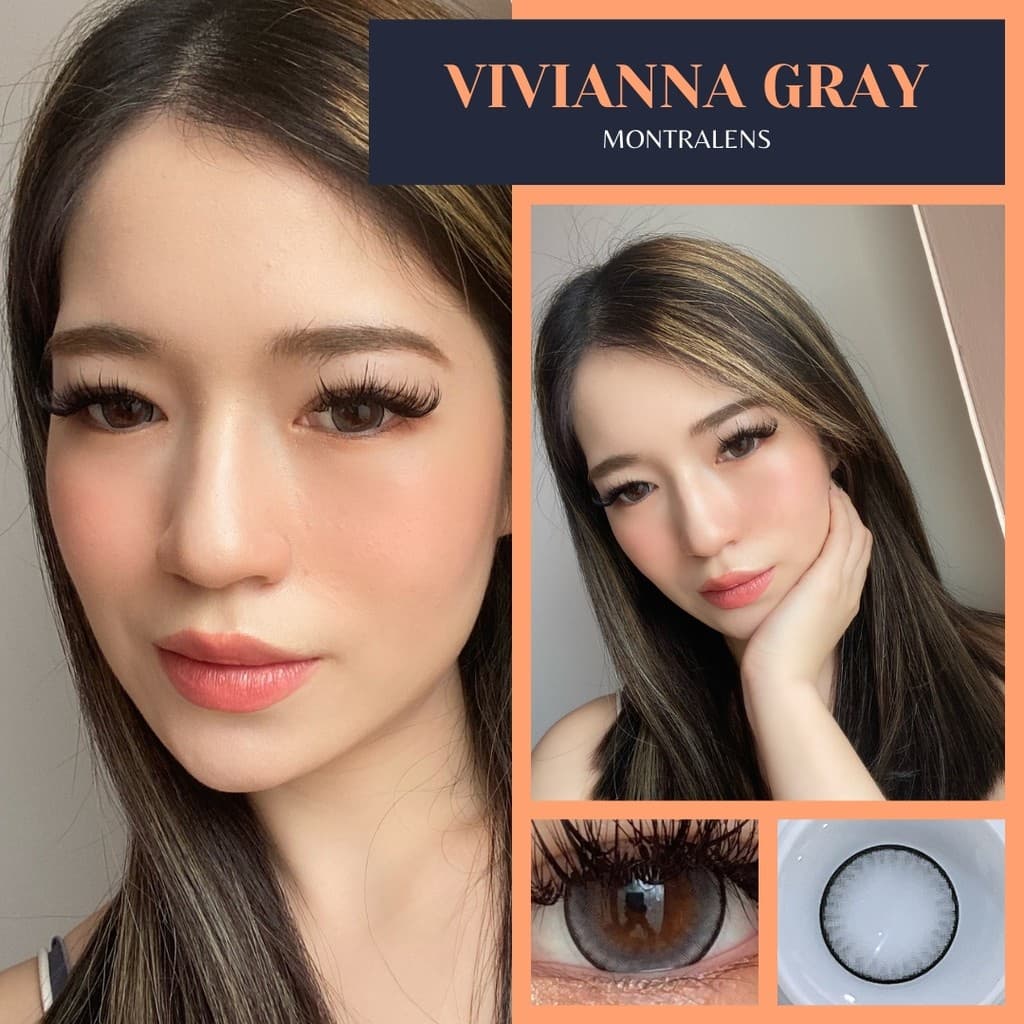 คอนแทคเลนส์Vivianna Brown / Gray / Black ขนาดบิ๊กอาย รูปที่ 7